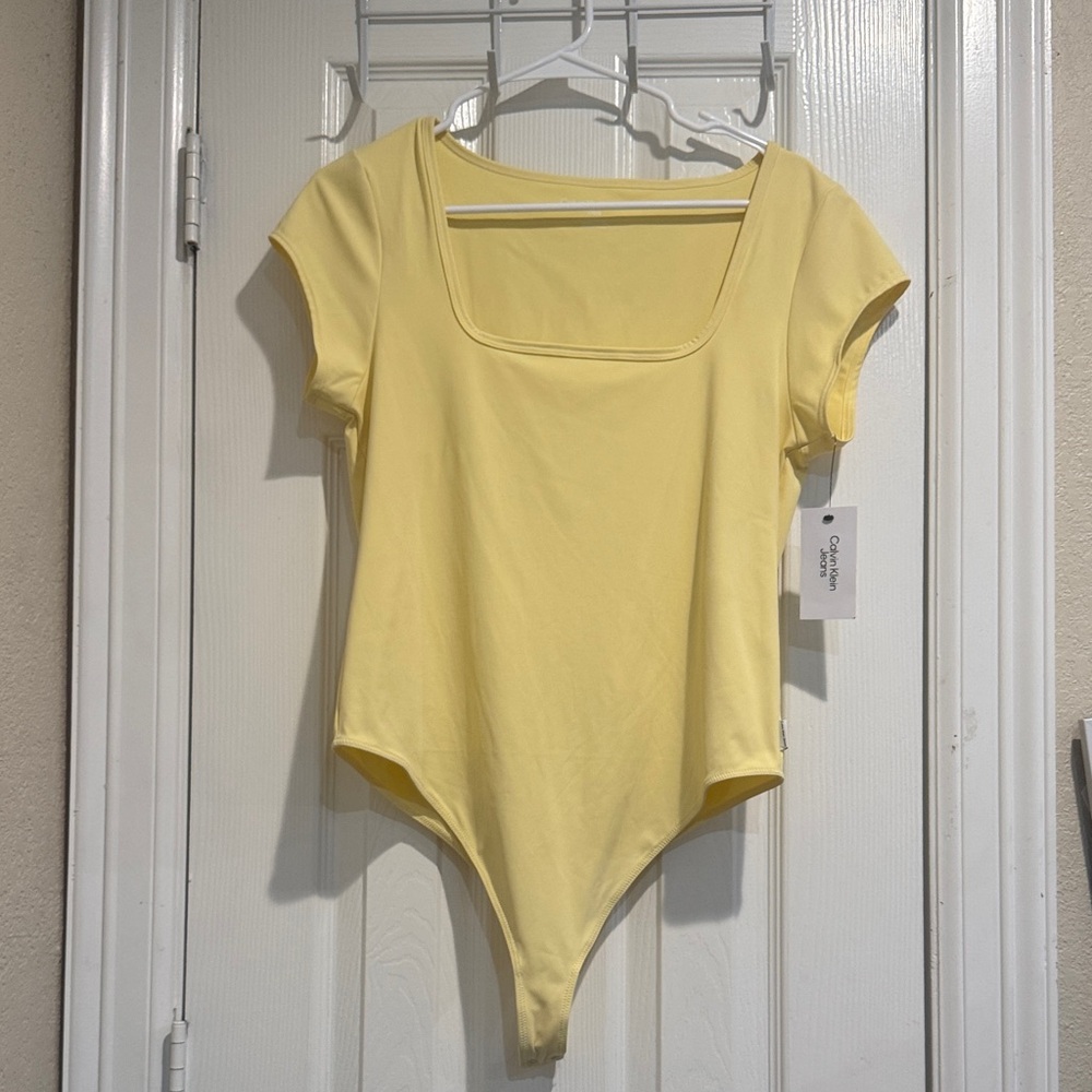 Calvin Klein Jeans Soft Yellow Bodysuit